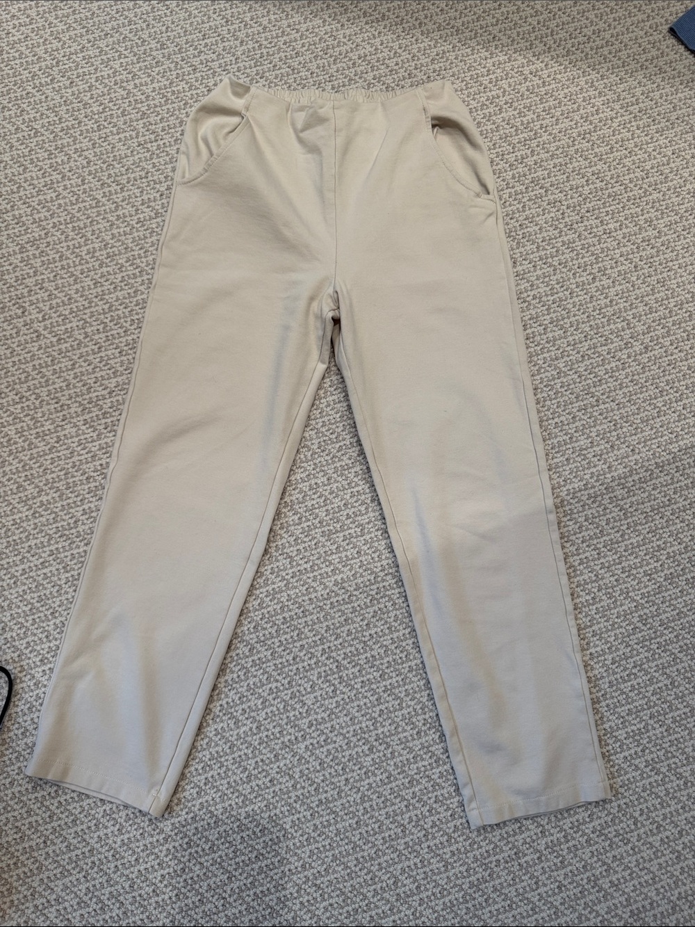 Pistache Made in Italy Ivory Pull on Pants